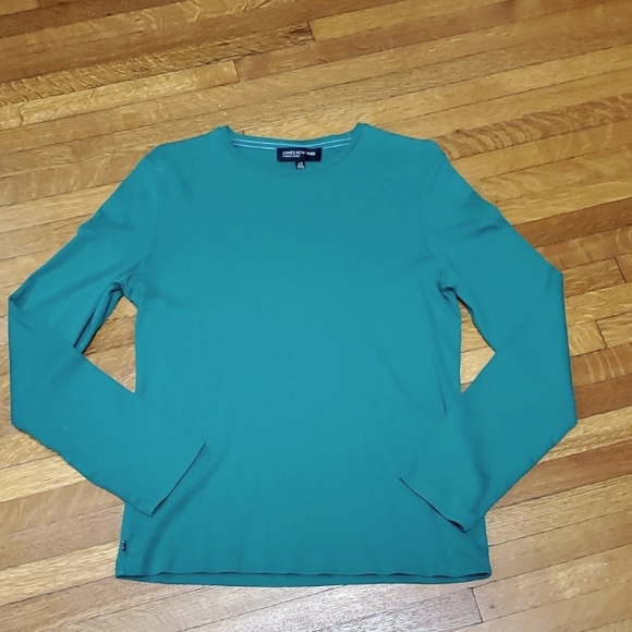 JONES New York signature long sleeve T Green size Large - Picture 1 of 5